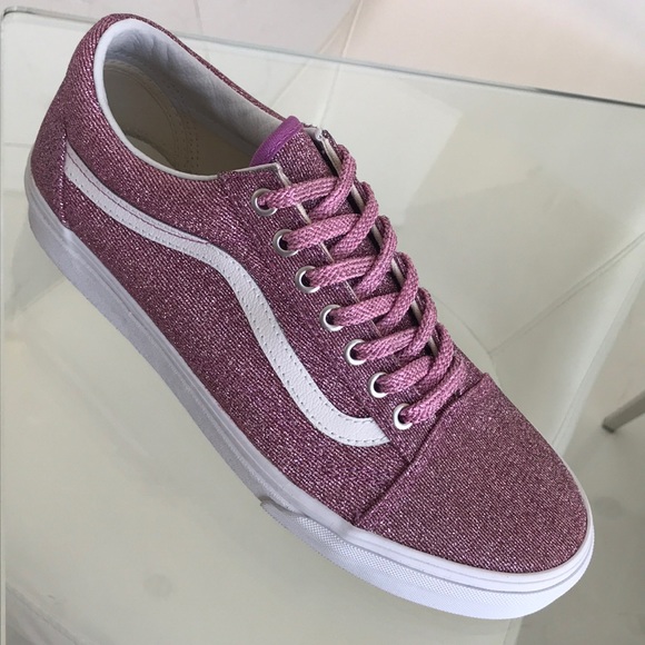 Vans Shoes - Vans old skool lurex glitter pink sneaker shoes